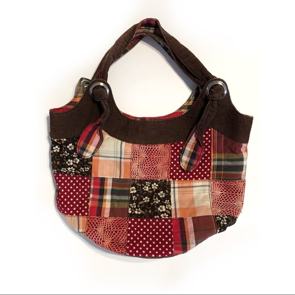 Patchwork Y2K Bucket Quilted Purse Bag - Picture 5 of 7